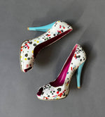 Red or Dead floral heels (SA4)