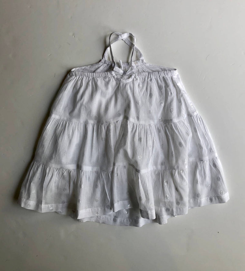Cotton On Kids white cotton maxi dress (3 -4 years)